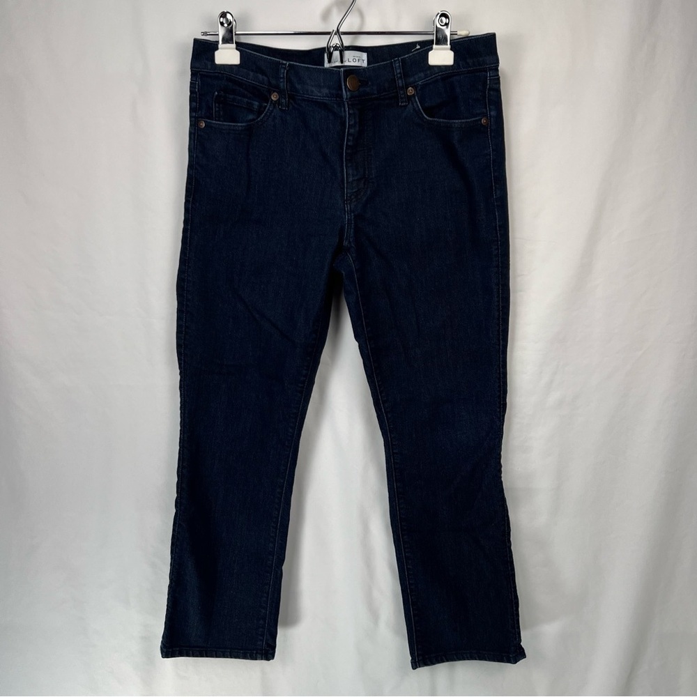 Loft - Women’s Jeans - Dark Blue - Size 6 Waist 28 - Modern Kick Crop - Denim